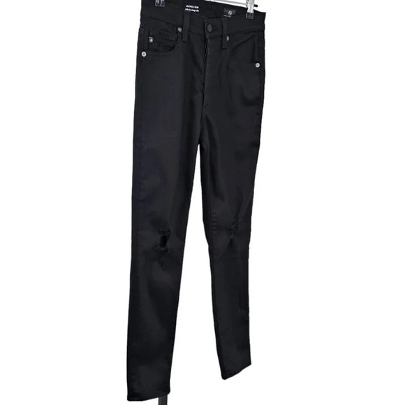 Adriano Goldschmied AG Alexxis Slim Jeans  High Rise Vintage Slim Size 26 Black - Picture 12 of 12